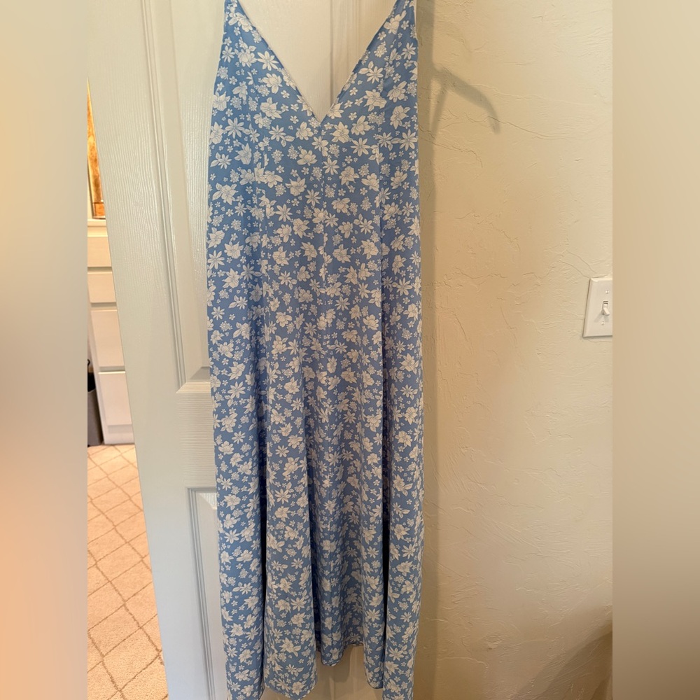 Petal & Pup Blue Floral Maxi Dress